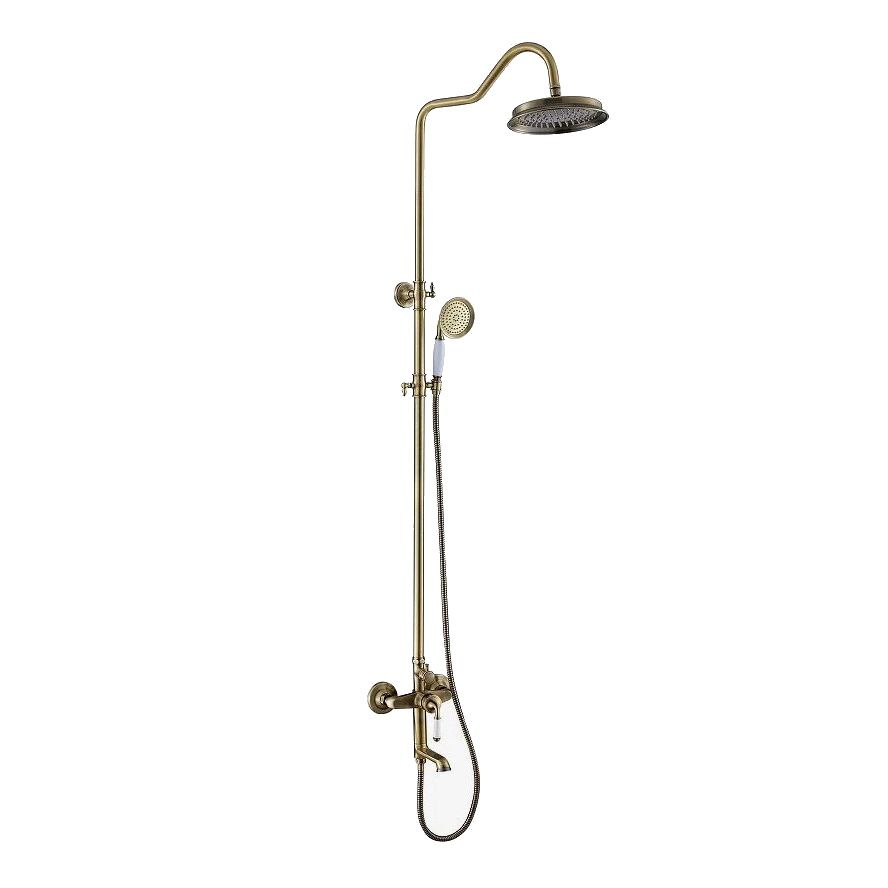 Смеситель для душа, с жесткой стойкой, бронза (ST300Bronze) ESKO