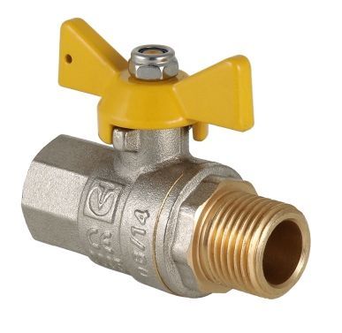 Кран газовый шар д=15 б г/ш VT.278 N.04