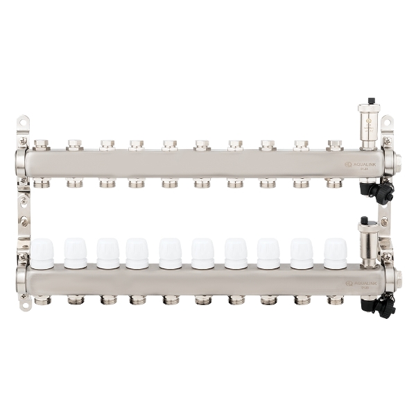 Коллекторная группа нерж в сборе 1 x10 вых ЕК 3/4 (02808) Aqualink