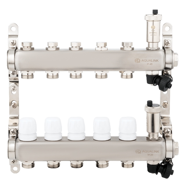 Коллекторная группа нерж в сборе 1 x 5 вых ЕК 3/4 (02803) Aqualink