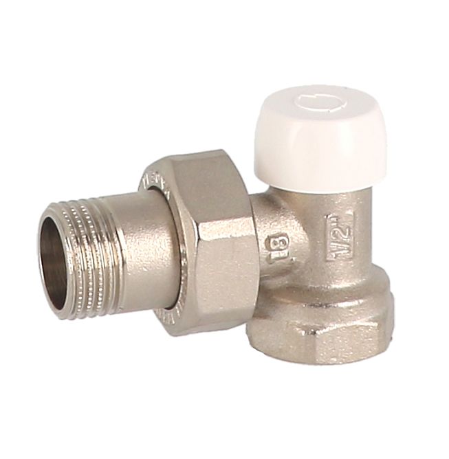 Клапан настроечный запорный для радиатора угловой 3/4 Hoobs (HB-590A)