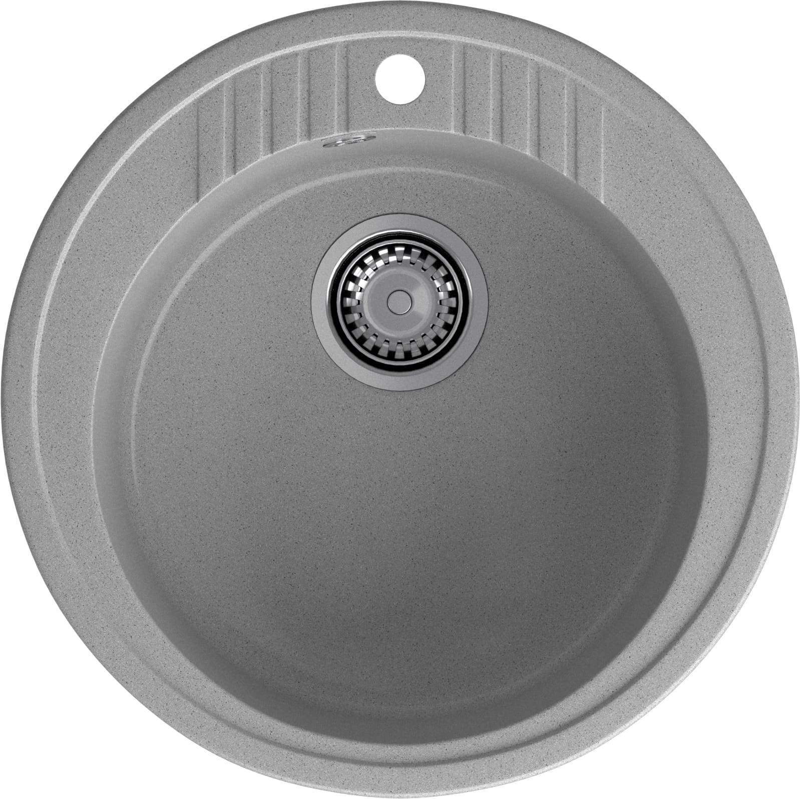 GRANFEST Мойка композит RONDO GF-R–520 D=520 мм серый арт.GF-