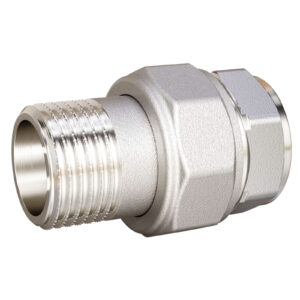 Сгон разъемный (американка) LD Pride DN20 (3/4″) ВР/НР латунь никель в упаковке