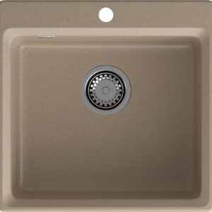 GRANFEST Мойка композит LEVEL, GF-LV-510, чаша 510*500, песочный