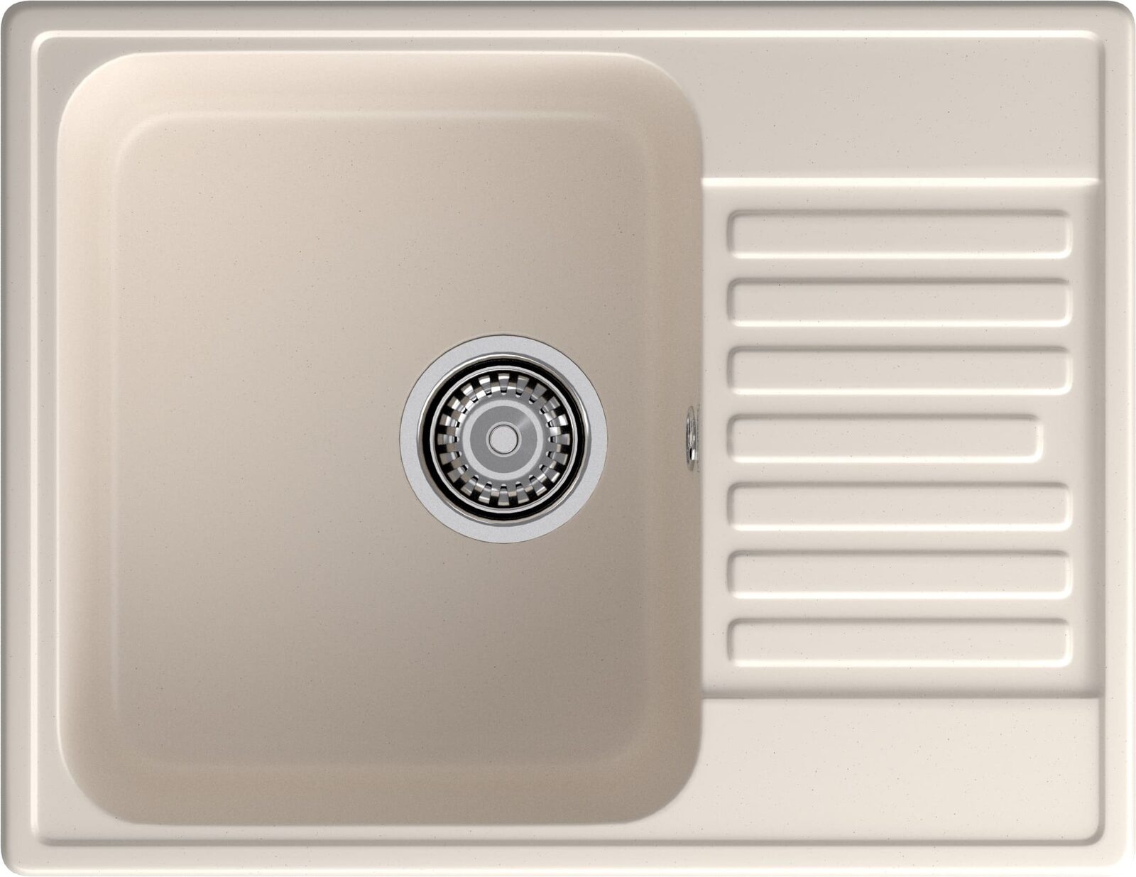 GranFest QUARZ (ECO-13) Мойка чаша+кр 620*480 (белый)