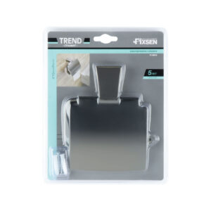 FIXSEN “ТРЕНД ГРАФИТОВЫЙ / TREND GRAPHITE” Бумагодержатель с крышкой FX-98010