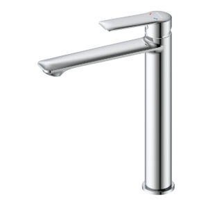 Смеситель DECOROOM DR28013 для умывальника высокий монолитный