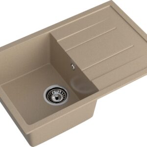 GRANFEST Мойка композит QUADRO GF-Q–780L чаша с крылом 780*500 мм песок арт.GF-