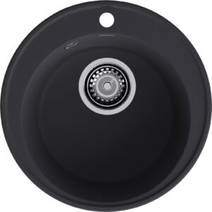 GranFest QUARZ (ECO-08) Мойка чаша D=480мм (черный)