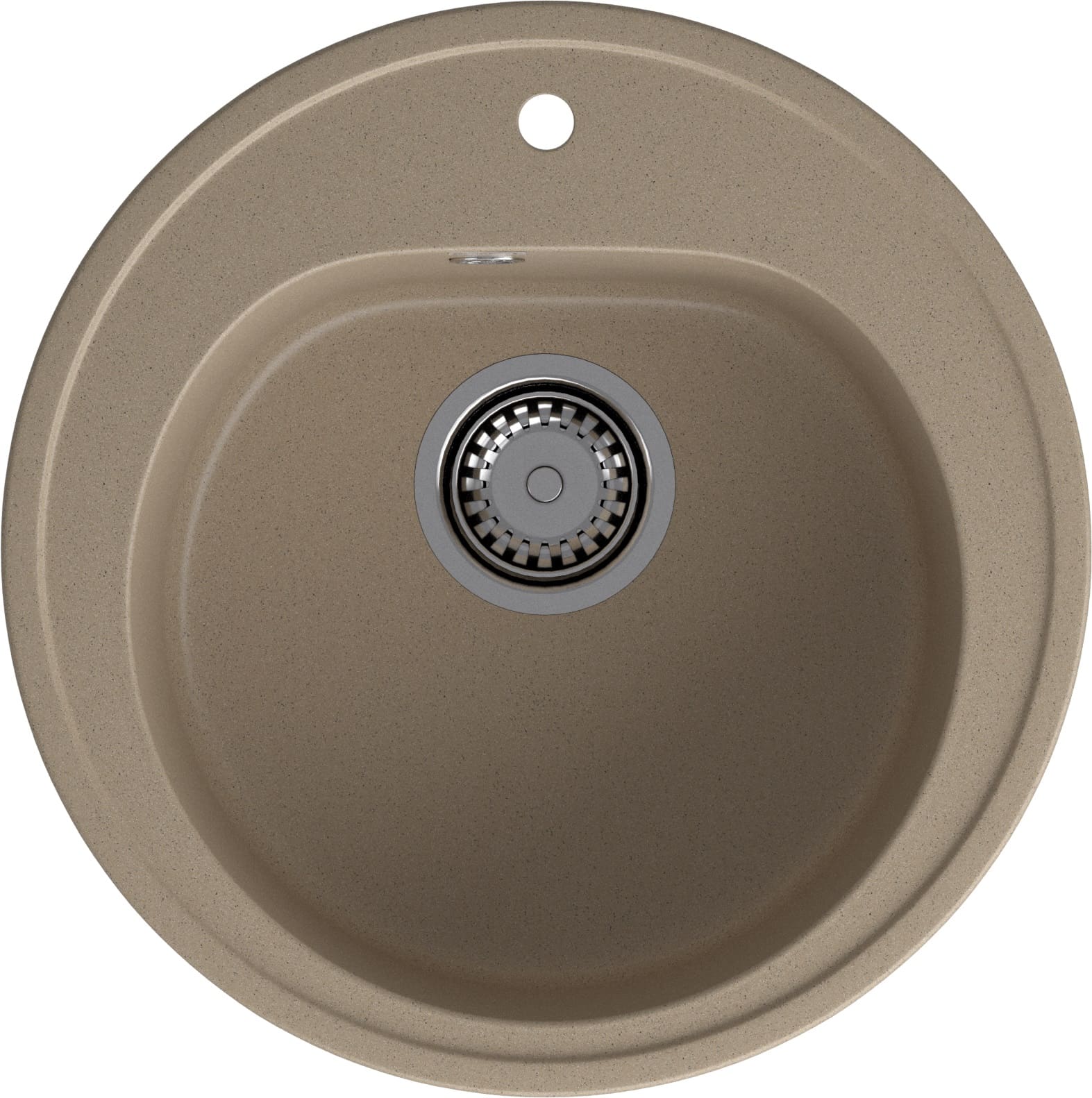GRANFEST Мойка композит RONDO GF-R–510 D=510мм песочный арт.GF-