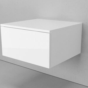 Тумба Юнит/Unit 50, подвесная, 1 ящ., белый глянец