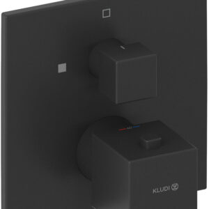 Термостатический смеситель встраиваемый Kludi Decus 548853975 черный матовый