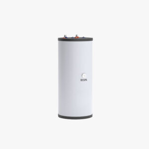 Накопительный водонагреватель Rispa RBP-100 комбинированный, 100 л, напольный, вертикальный, без ТЭНа, белый