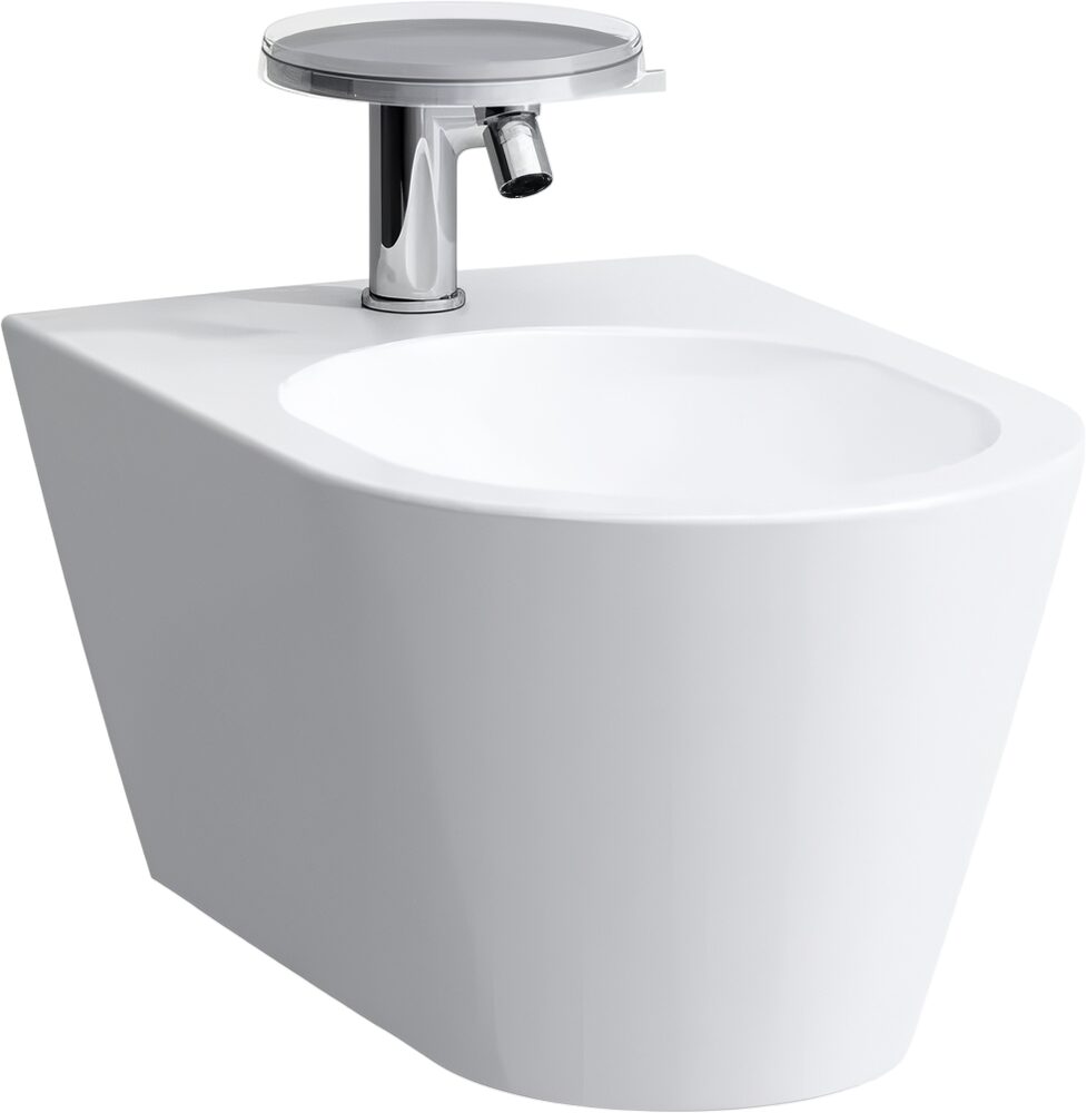Биде подвесное Laufen Kartell by Laufen 8.3033.1.000.302.1 глянцевое белое, с донным клапаном