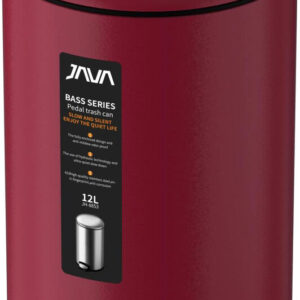 Мусорное ведро Java S-885-12R 12 л, для туалета, малиновое