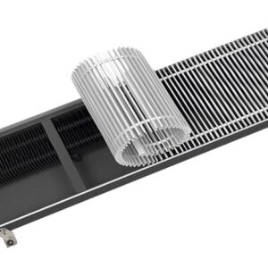 Конвектор водяной Varmann Ntherm RR U 1000x230x90 мм, внутрипольный, с решеткой, цвет анодированный алюминий натуральный