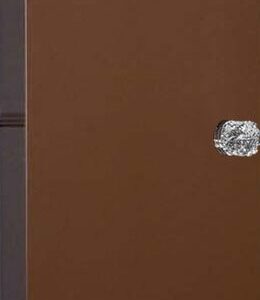 Шкаф-пенал для ванной Armadi Art NeoArt 35 подвесной, шоколад, фурнитура Crystal хром
