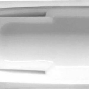 Акриловая ванна Riho Columbia 175x80 см, пристенная, белая, на ножках, со сливом-переливом