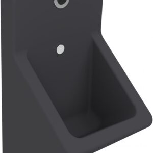 Писсуар подвесной Creavit TP640-00AM00E-0000 сенсорный, матовый антрацит, безободковый, со смывным механизмом