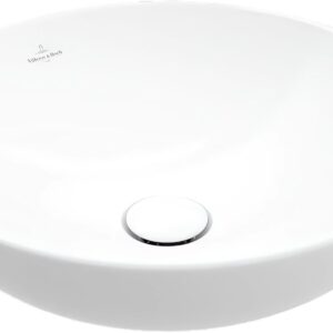 Накладная раковина Villeroy & Boch Loop & friends 4A450001 38 альпийский белый, круглая, со скрытым сливом