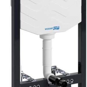 Инсталляция с кнопкой Wasserkraft Аллер (Aller) 10TLT.010.ME.PG03 цвет золото, крепление к полу и стене, с регулировкой по высоте, с шумоизоляцией