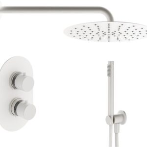 Душевой комплект Plumberia Selection Ixo KITXOT18BO С ВНУТРЕННЕЙ ЧАСТЬЮ, белый матовый