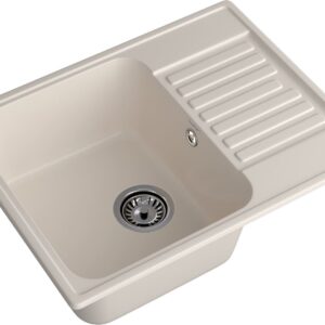GranFest QUARZ (ECO-13) Мойка чаша+кр 620*480 (белый)