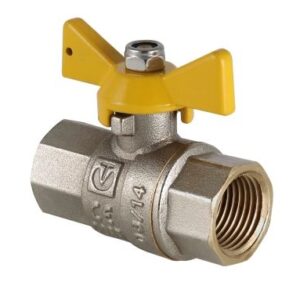 Кран газовый шар д=15 б г/г VT.277 N.04