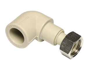 Угольник 90° переход с перекидной гайкой 20×3/4″ Wavin Ekoplastik SKOM02025RCT (SKOM02025X)