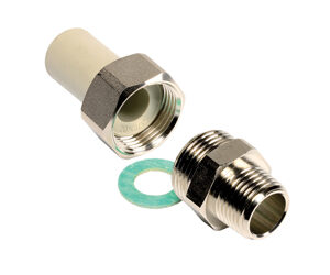 Резьбовое соединение наружное 20×1/2″ Wavin Ekoplastik SSE02020RCT (SSE02020XX)